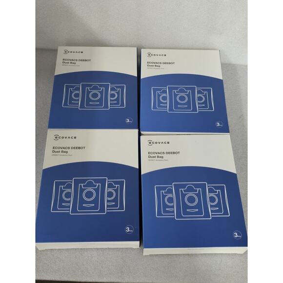 LOT of 4 Boxes ECOVACS Disposable Dust Bag DEEBOT X1 Plus T10 Plus G - Picture 1 of 4